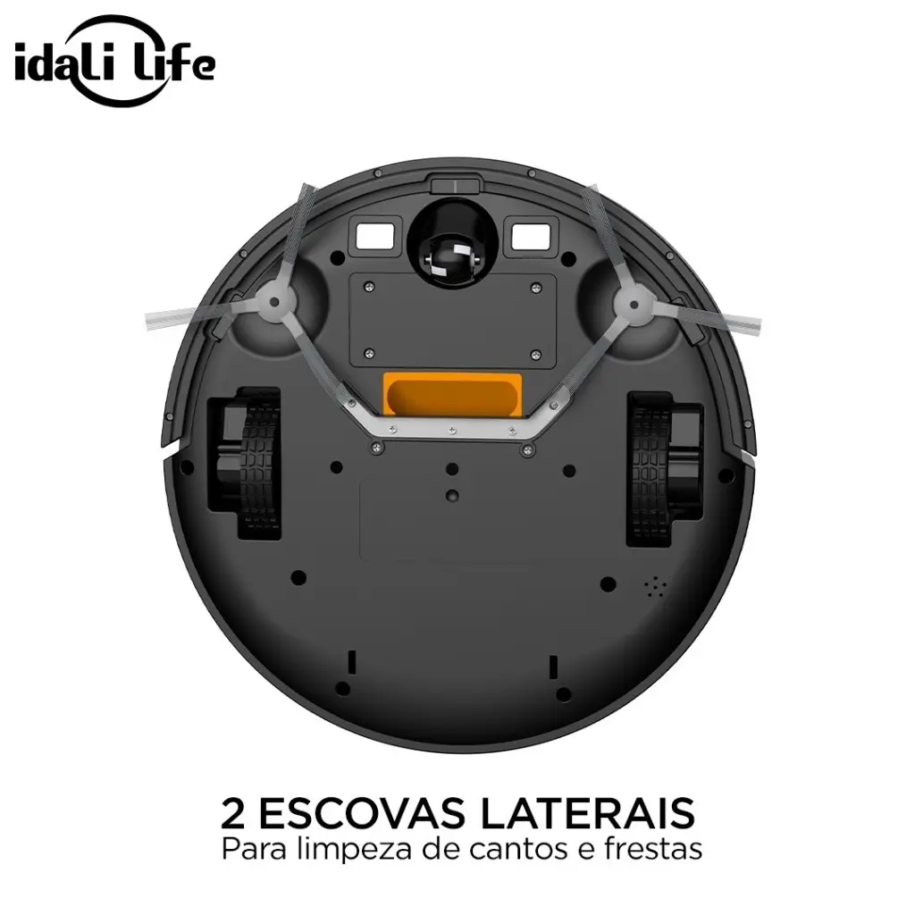 2 Escovas Laterais para cantos e frestas